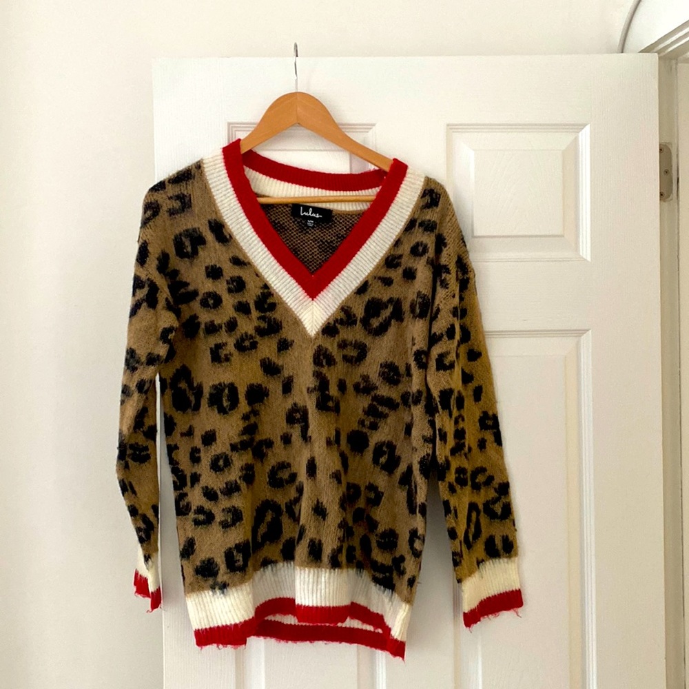 Cheetah Print Sweater